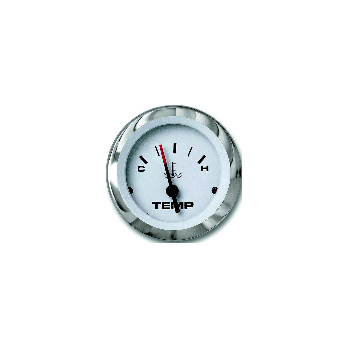 Sierra 65508P Lido Series 2" White & Stainless Steel Outboard Electric Motor Hot-Cold Dial Range Water Temperature Gauge Kit -Modern Boat Sales & Service