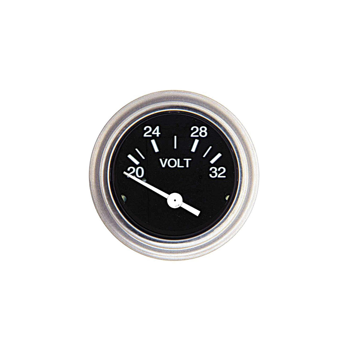 Sierra 80131P Heavy Duty Series 2" 24V System 20-32 VDC Dial Range Voltmeter Gauge -Modern Boat Sales & Service