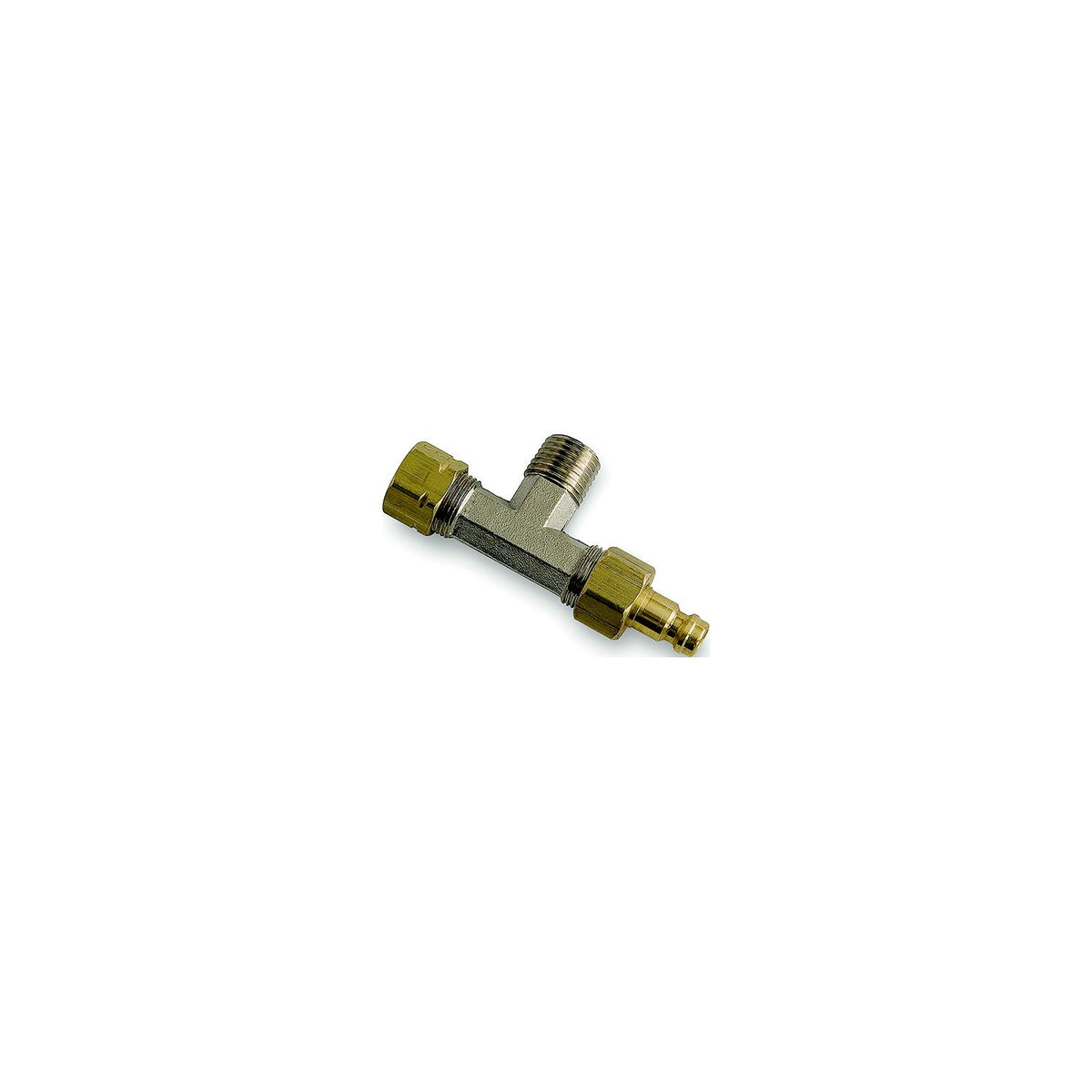 Dometic HF5520 Hydraulic Fitting Horizontal Bleeder Tees | Aluminum / Brass | 3/8" Tube | 2/Kit -Modern Boat Sales & Service