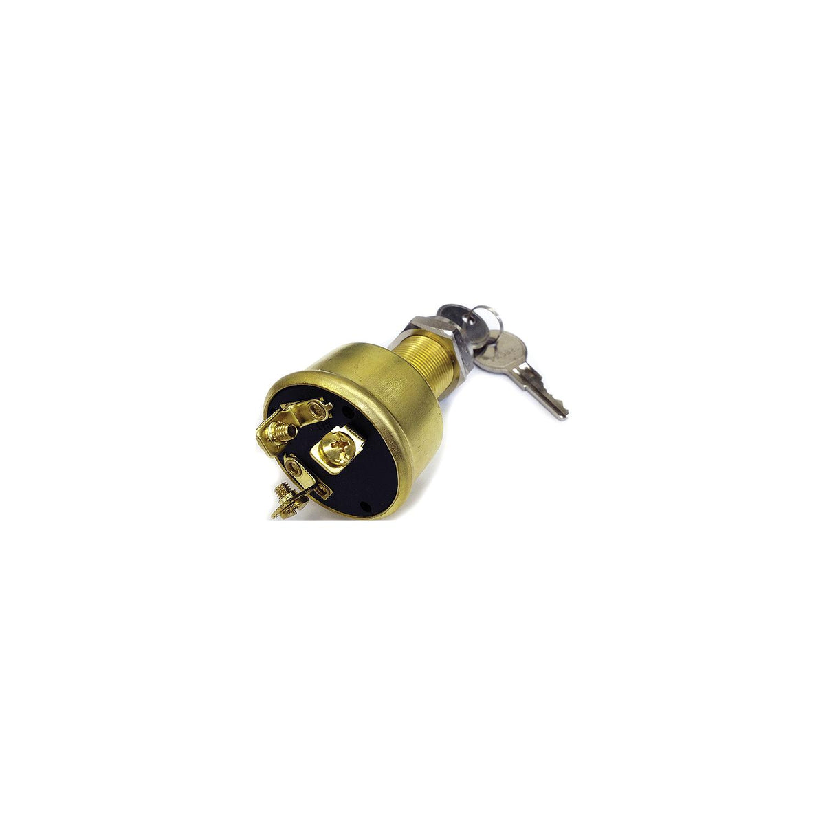Sierra Conventional 3 Position 1 1/8" Brass 3 Screw Terminal 12V 15 Amp Ignition Starter Switch -Modern Boat Sales & Service
