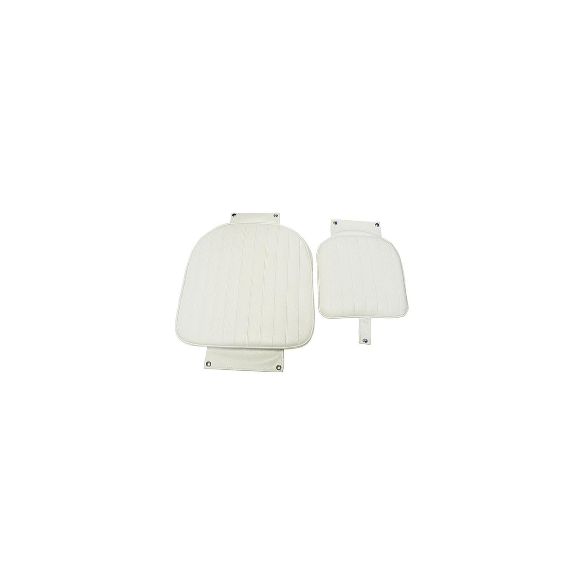 Springfield Admiral Fixed Height Chair Package, White (Includes Seat With Low Profile Armrest, No Cushions, Pedestal With Floor Base, Mounting Plate and Locking Swivel) -Modern Boat Sales & Service