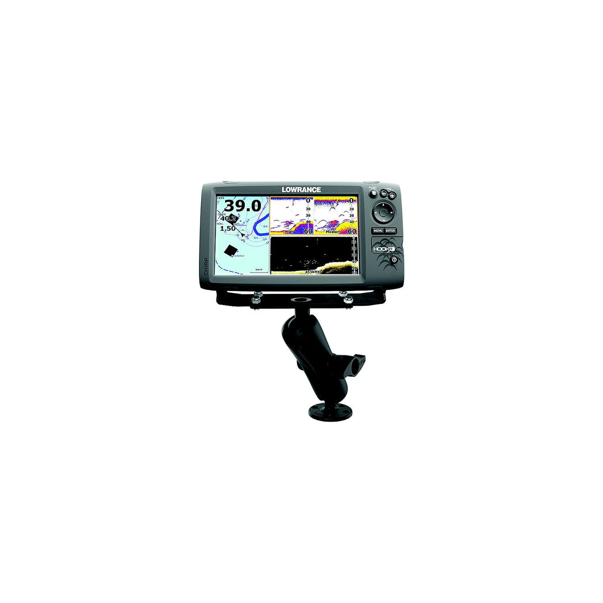RAM RAMD115C Universal D Size Ball Mount For 9"-12" Fishfinders & Chartplotters -Modern Boat Sales & Service