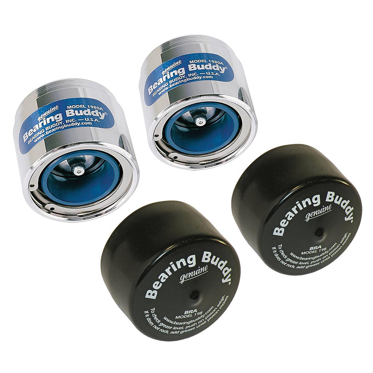 Bearing Buddy 43712 Bearing Buddy With Bra - Chrome Plated, 2.717'', 2 Pack -Modern Boat Sales & Service