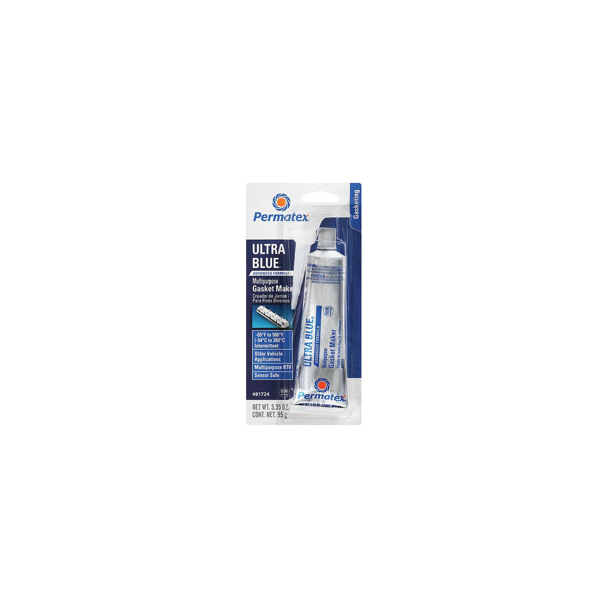 Permatex 81724 Ultra Blue® Multipurpose RTV Silicone Gasket Maker, 3.35 oz. -Modern Boat Sales & Service