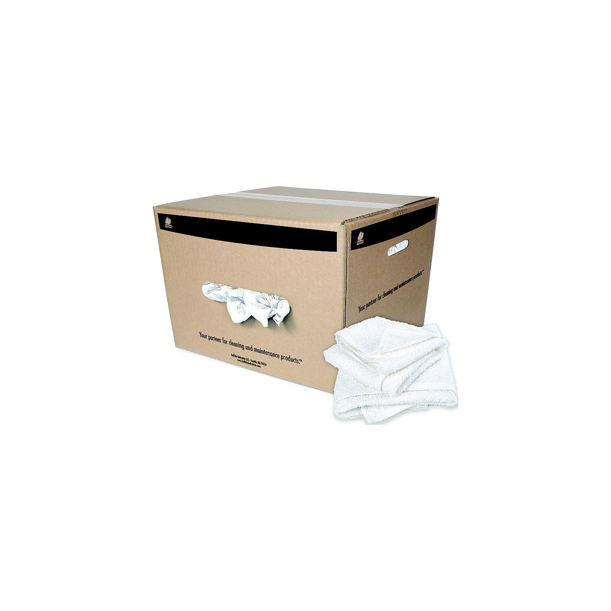 Buffalo Large Terry Hemmed Half Towels 24" x 24", 50 lb. Box -Modern Boat Sales & Service