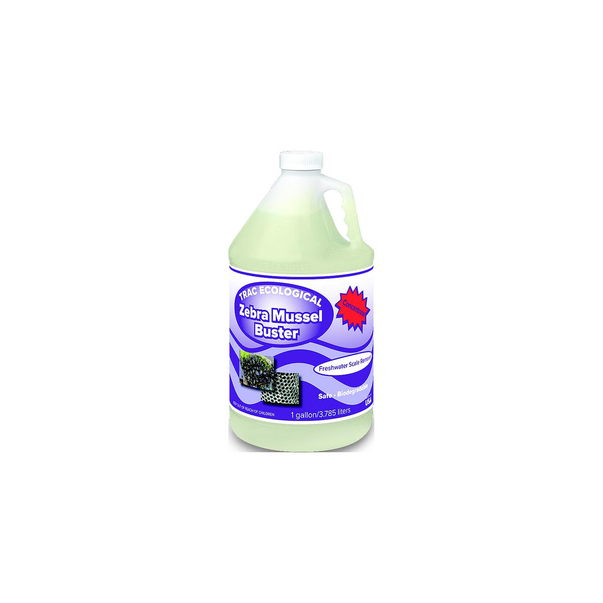 Trac Ecological 1525MG Zebra Mussel Buster, Concentrate, Gallon -Modern Boat Sales & Service