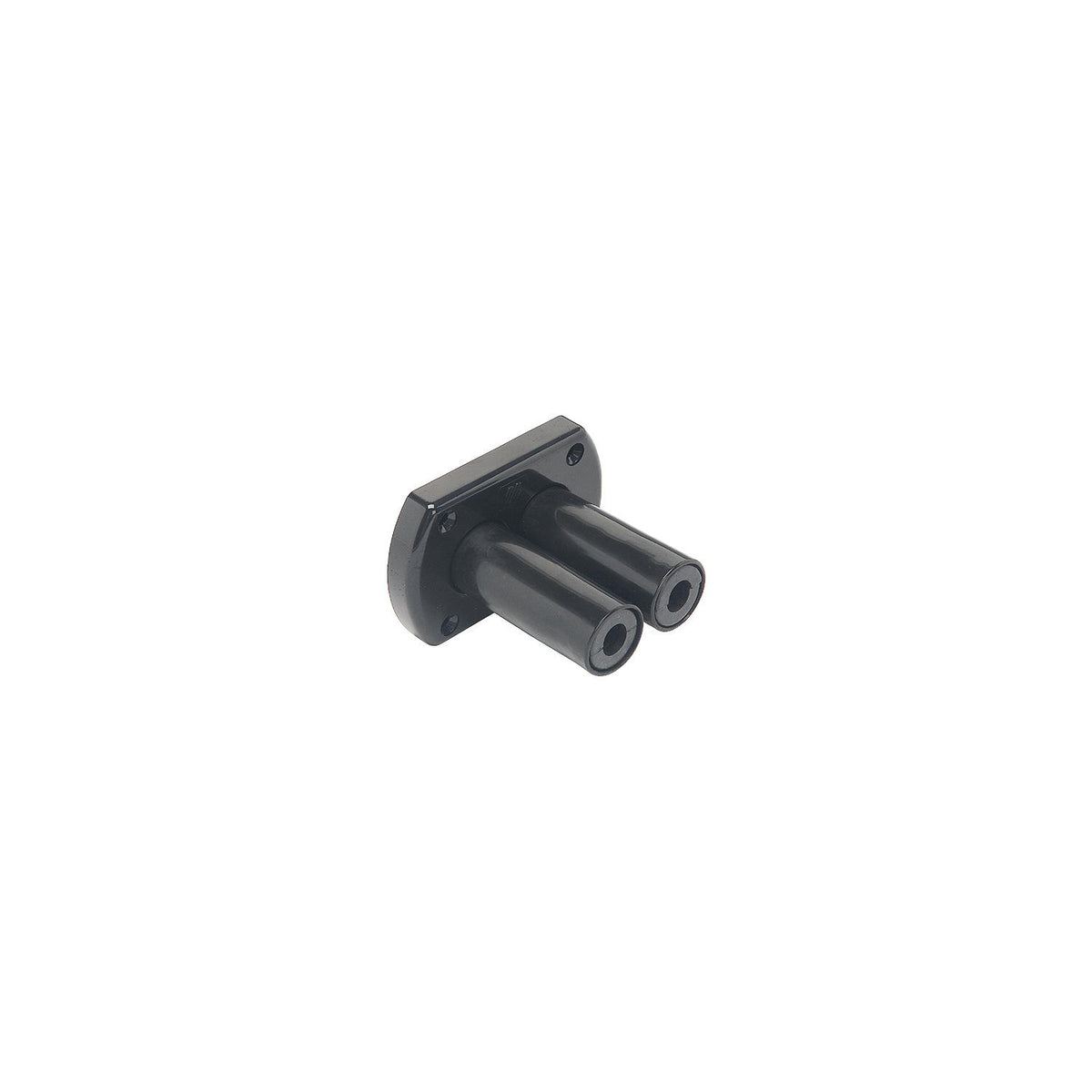 Hydraulic Dual Hose Bulkhead Fitting, Black -Modern Boat Sales & Service