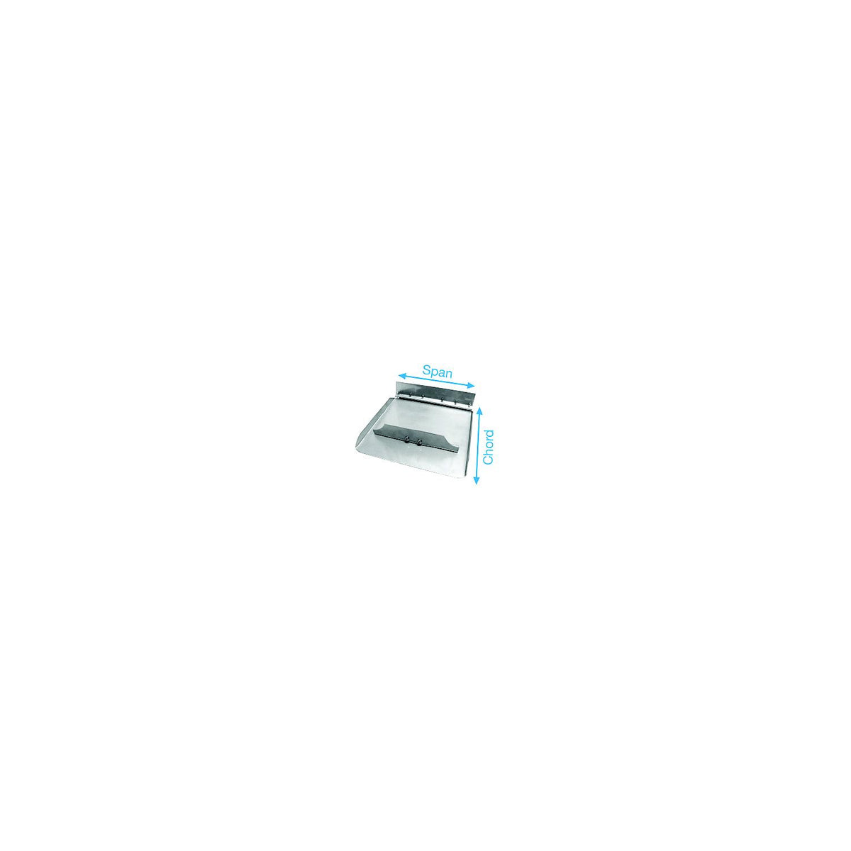 Bennett TPA1812 Trim Plane Assembly, 18" x 12" Riveted Angle Style -Modern Boat Sales & Service
