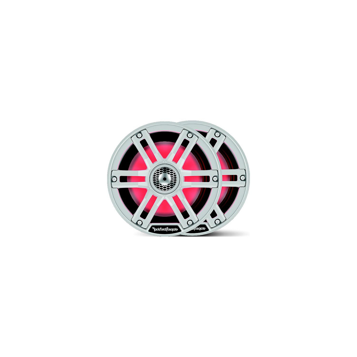 Rockford Fosgate M265 Color Optixâ„¢ Marine 2-Way Speakers, 6.5" White / Stainless -Modern Boat Sales & Service