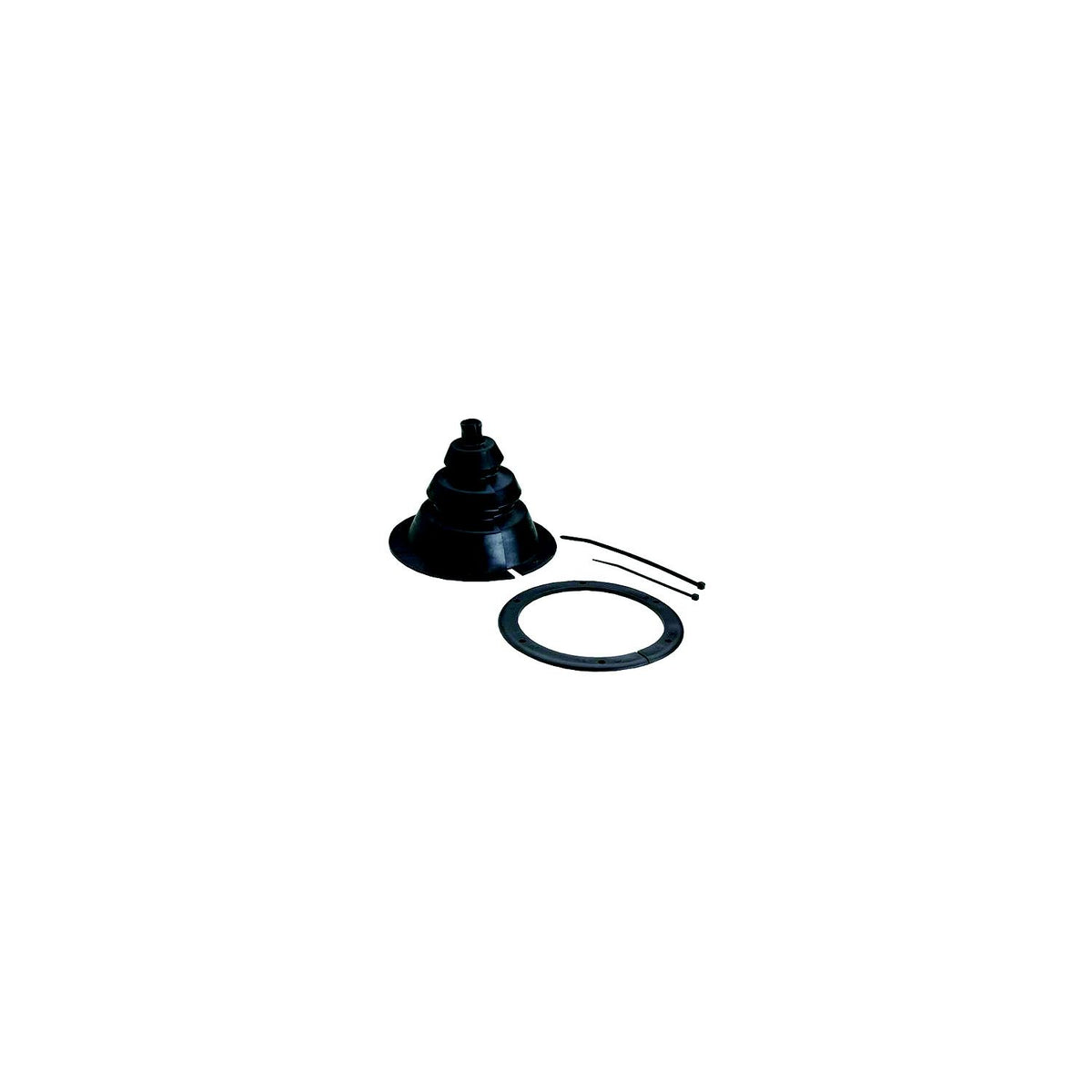 Attwood 128205 Motorwell Boot 4" Black -Modern Boat Sales & Service