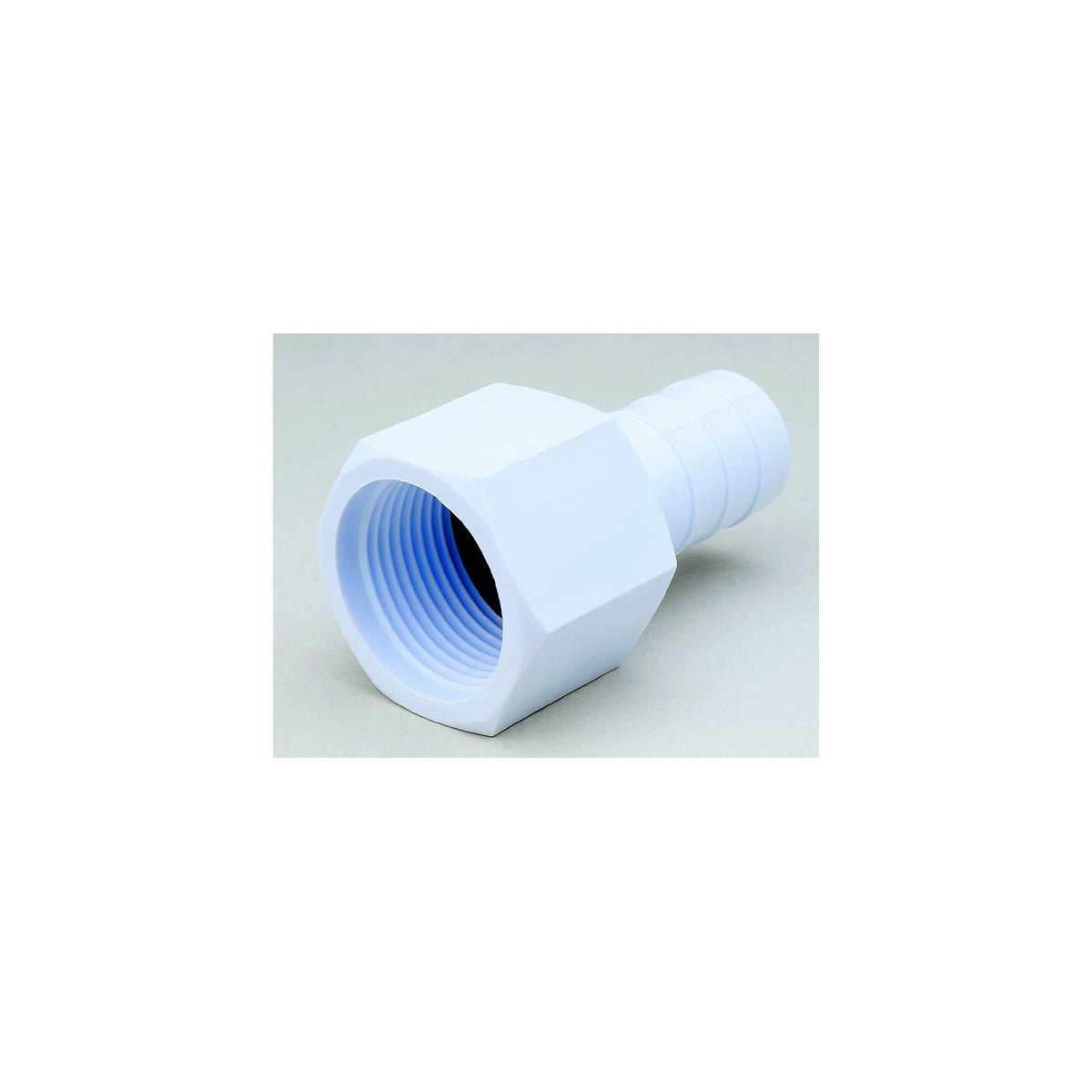 Attwood Acetal Connector 3/4"-14 NPSM To 3/4" I.D. Hose Fitting, White -Modern Boat Sales & Service
