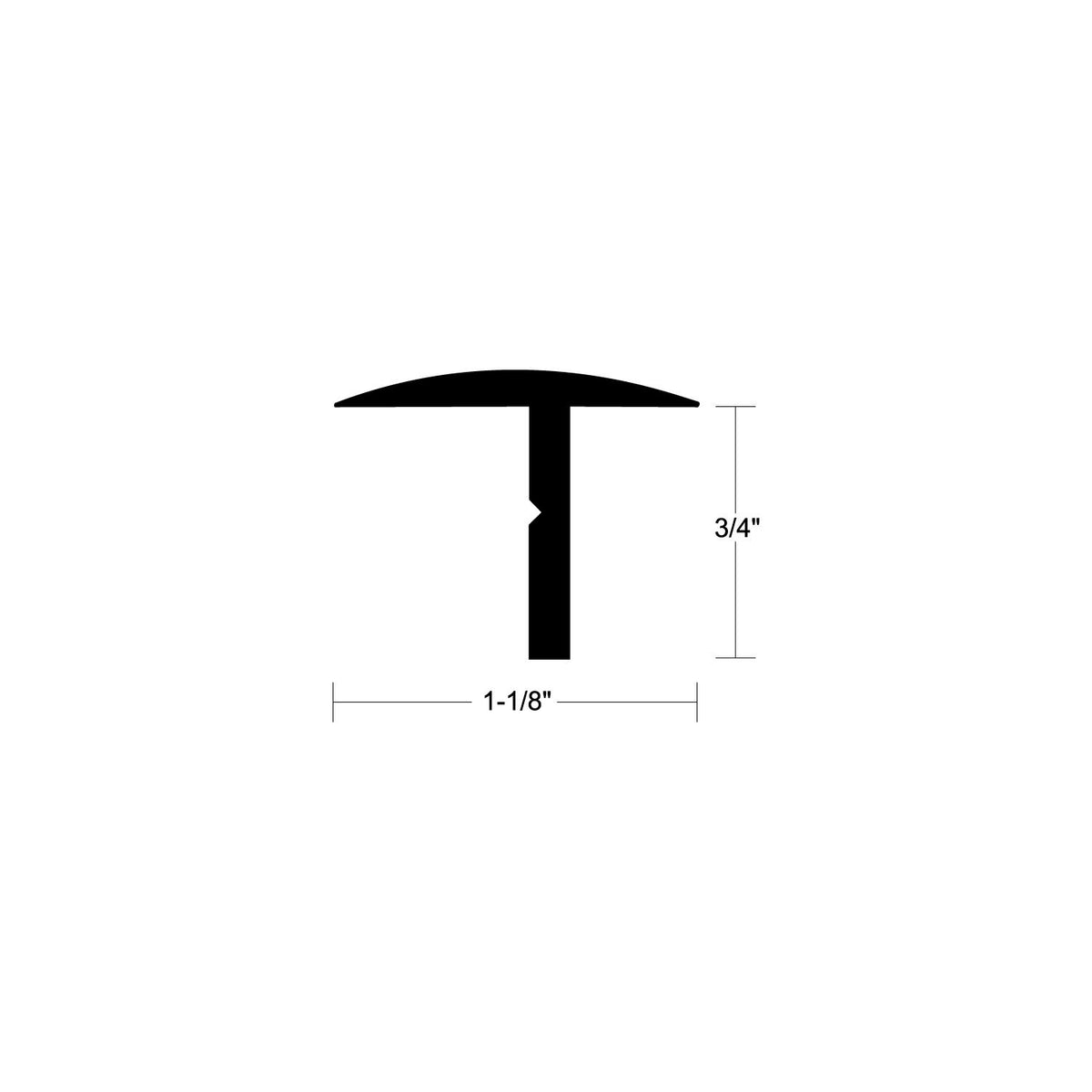 Taco A500304TAL12 Aluminum T Hatch Trim 3/4" x 1-1/8" x 12' -Modern Boat Sales & Service