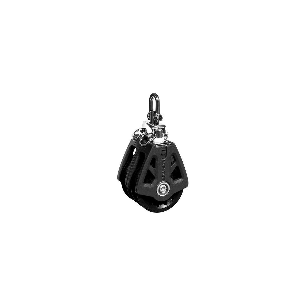 Lewmar 60MM Synchro Block, Double Black, 5/16" - 3/8" Line -Modern Boat Sales & Service