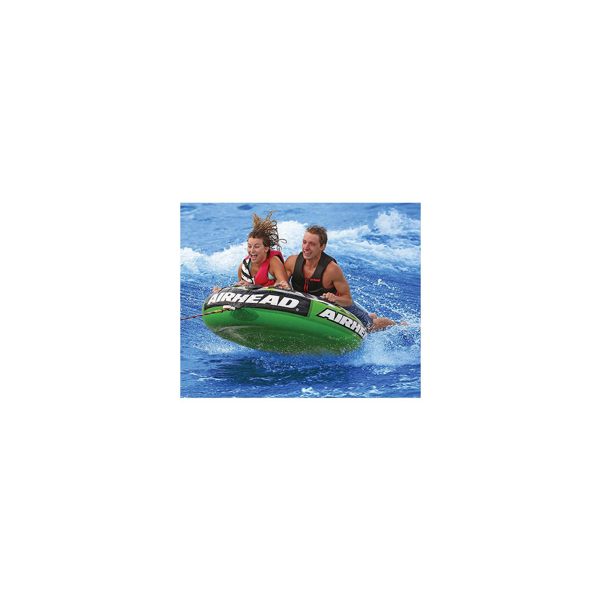 AirHead AHT22SL Inflatable 2 Person Rider Green Slice® Deck Tube -Modern Boat Sales & Service