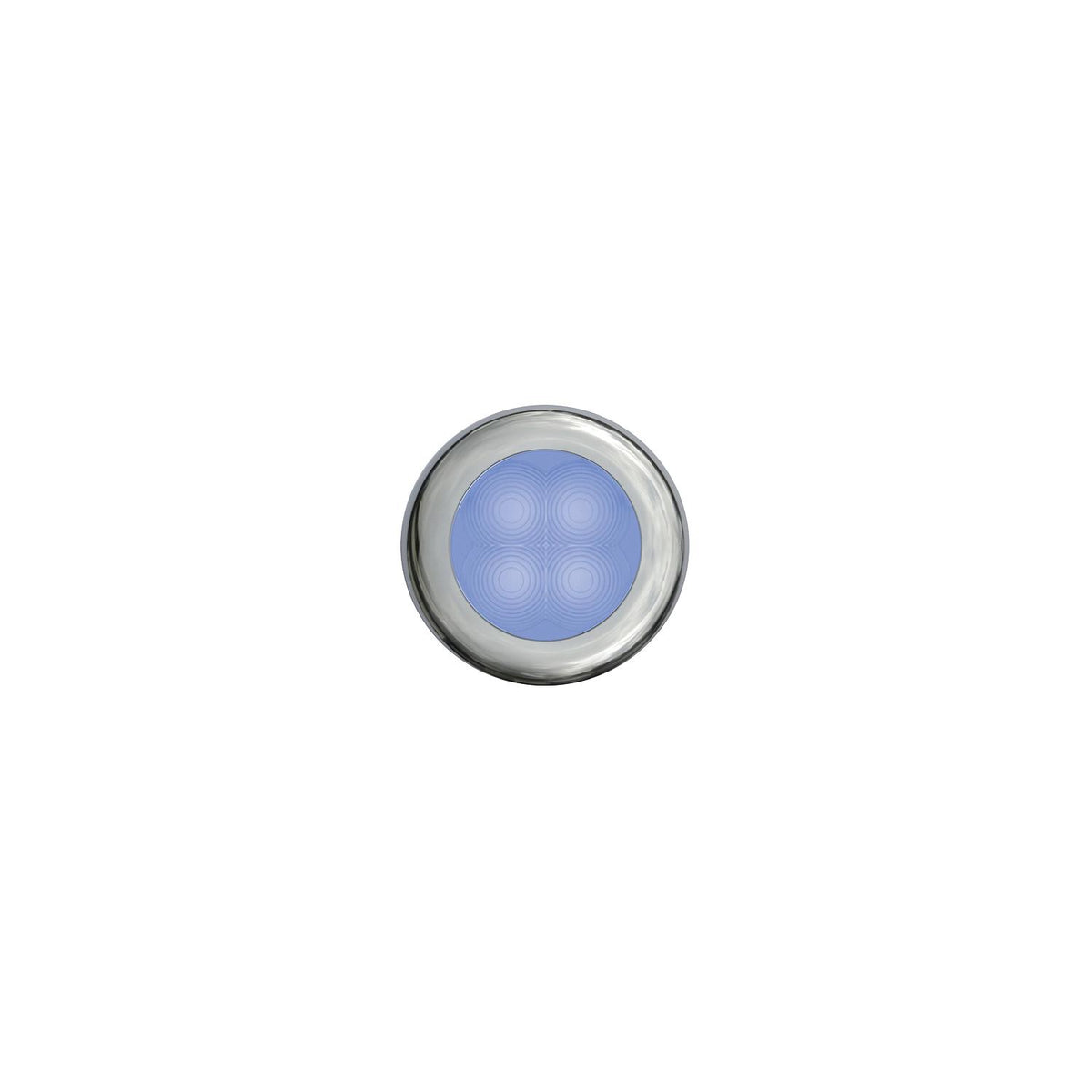 Hella 12V Slim Line Round Courtesy Lamp With Polished Stainless Steel Rim -Modern Boat Sales & Service