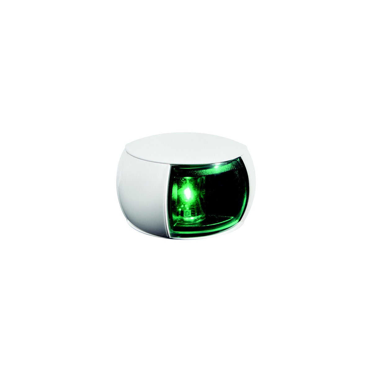 Hella 980520211 NaviLED® Starboard (Green) Side Light Only, White w/Green Lens, 1 ea. -Modern Boat Sales & Service