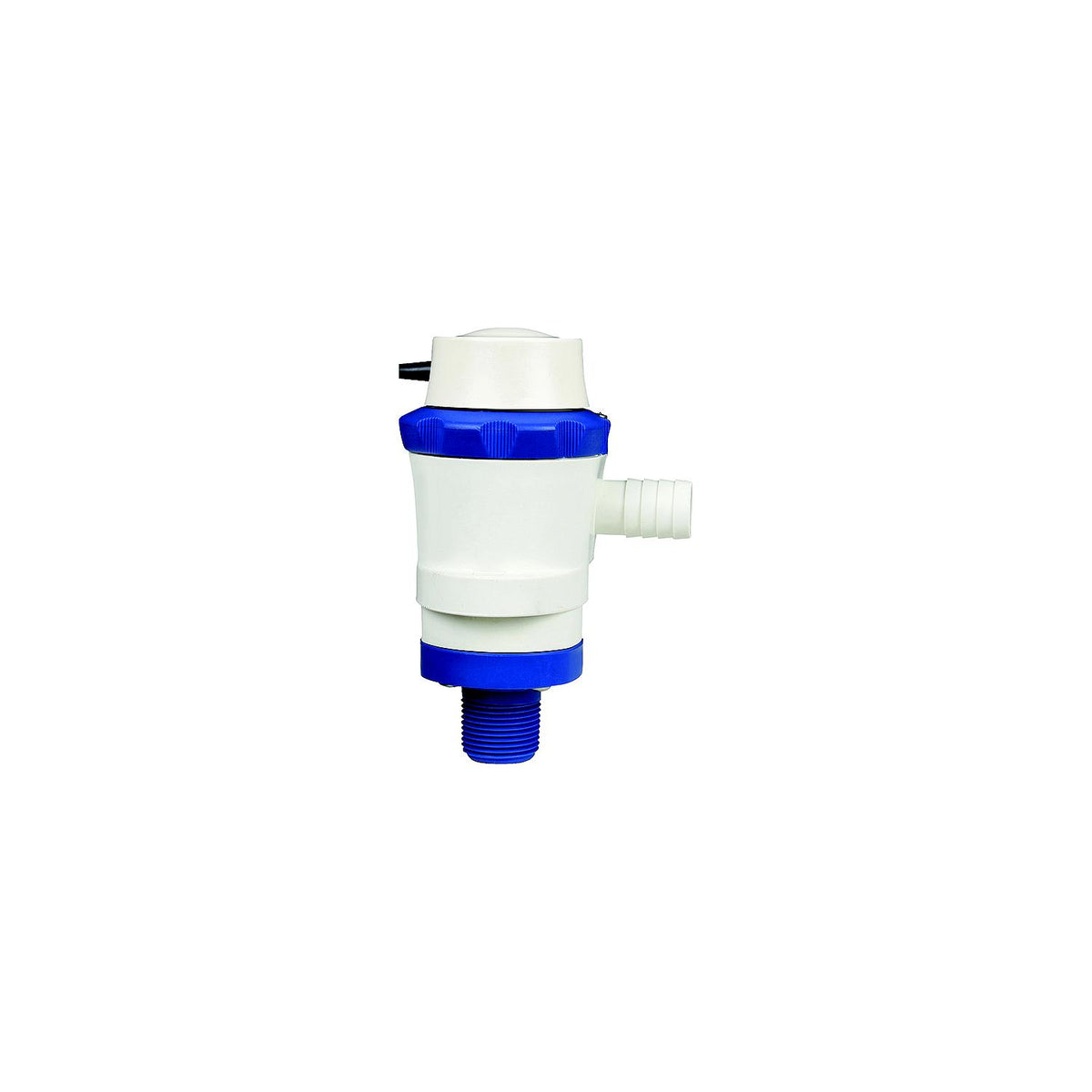 Shurflo 357-116-10 Anti-Airlock 12V 800 GPH White & Blue Piranha Ballast Pump -Modern Boat Sales & Service