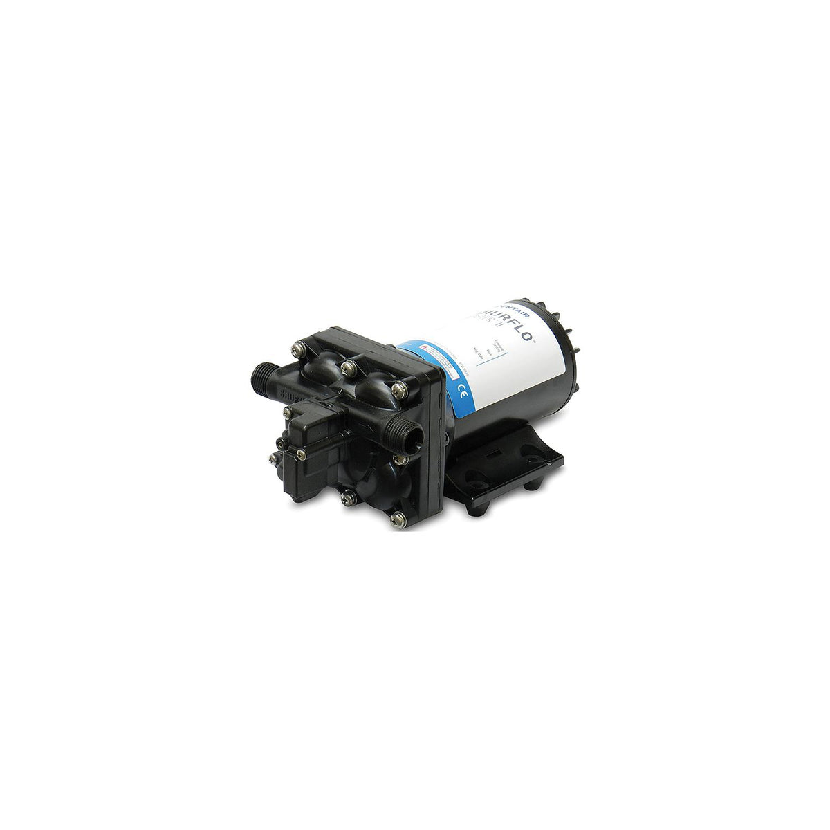 Shurflo Blaster II Black 45 PSI 3.5 GPM Washdown Pump 9" x 5" x 4 1/8" -Modern Boat Sales & Service