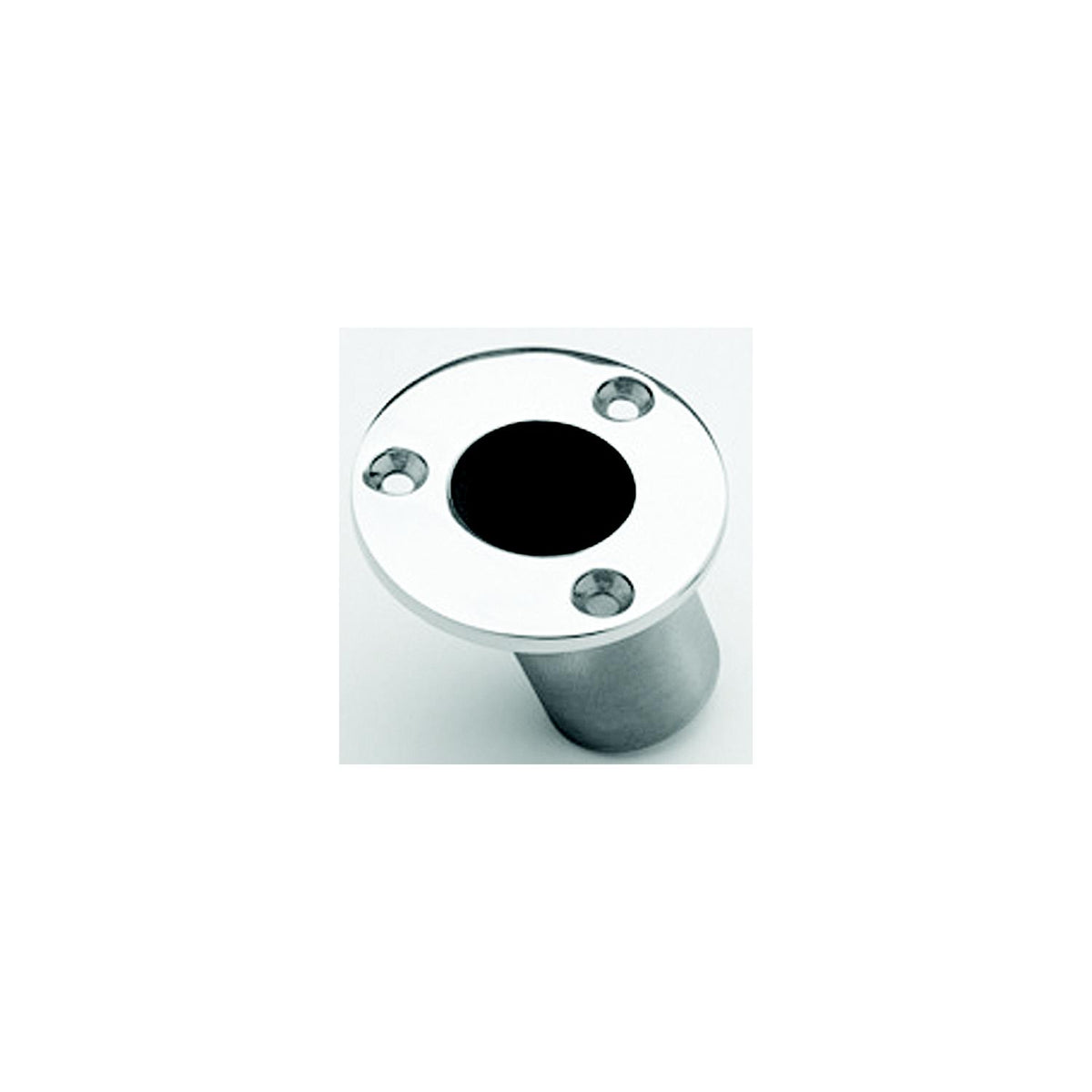 Taylor 967 Stainless Steel Flush Mount Flag Pole Socket Fits 1-1/4" Poles, 60 Degree Angle -Modern Boat Sales & Service