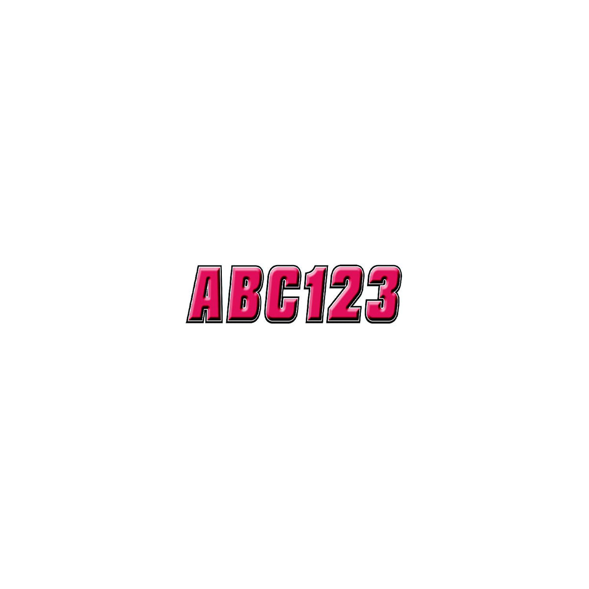 Hardline 2" Factory Matched Snowmobile Registration Kits, Red/Black -Modern Boat Sales & Service
