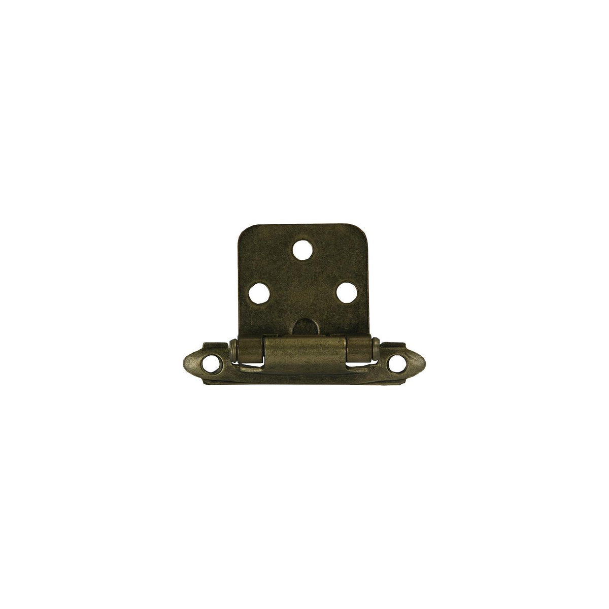JR Products Self-Closing Flush Mount Hinge, Antique Brass -Modern Boat Sales & Service