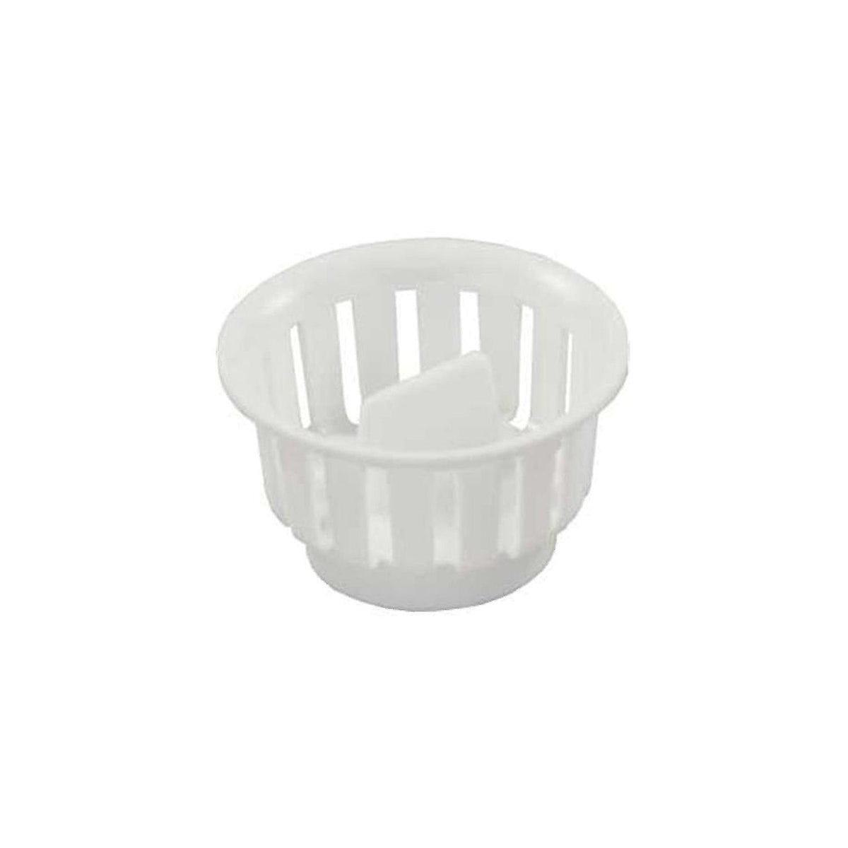 JR Products 95045 Threaded Plastic Strainer Basket, White -Modern Boat Sales & Service