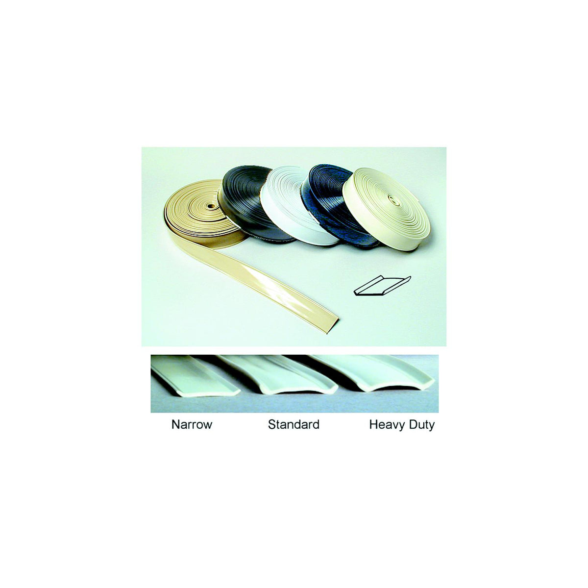 Heavy Vinyl Duty Insert Trim Molding - 1" x 25' - Black -Modern Boat Sales & Service