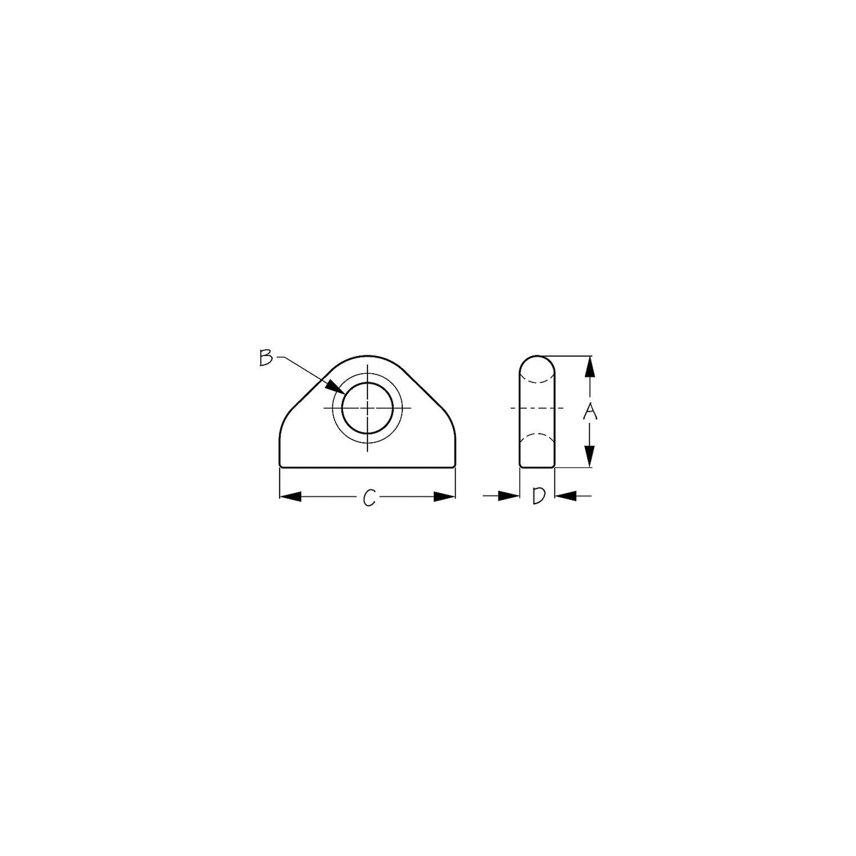 Seadog Weldable Bow Eye, Cast Aluminum -Modern Boat Sales & Service