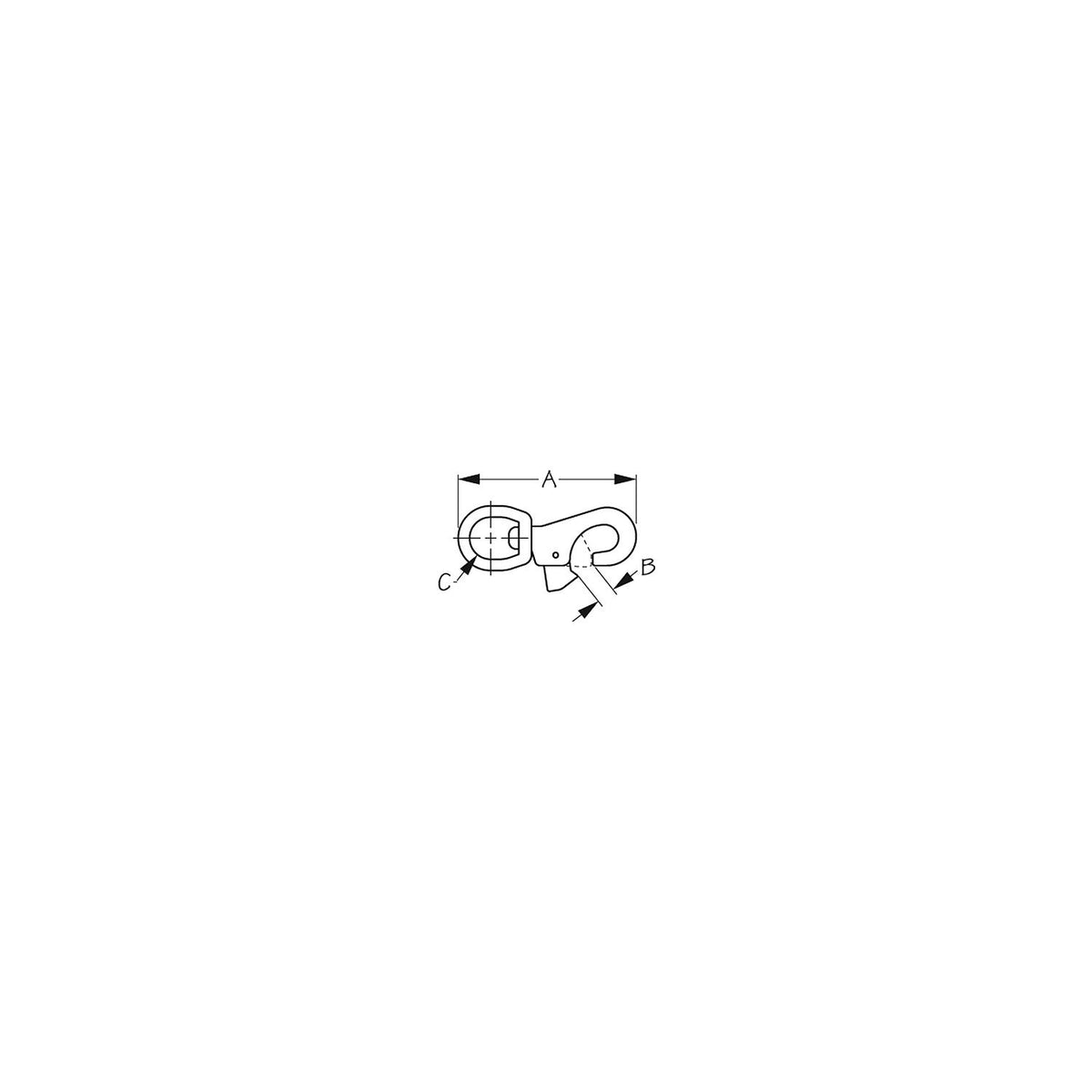 SeaDog 1463331 Bull Nose Swivel Snap | Cast 316 Stainless Steel | 1" Diameter -Modern Boat Sales & Service