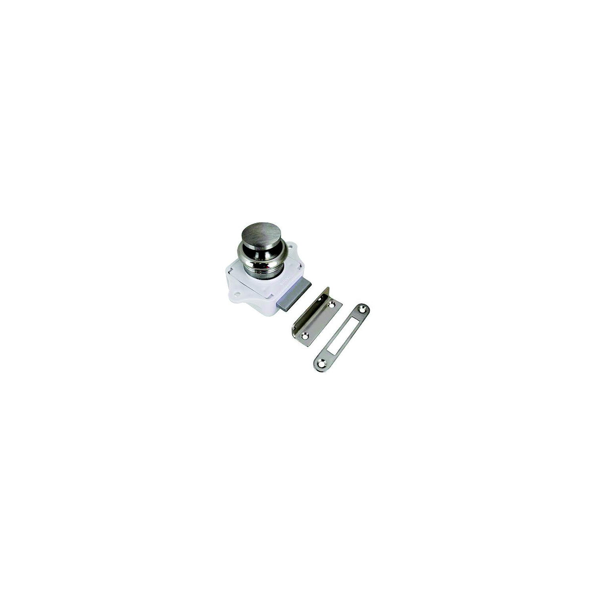 Seadog 2253001 Push Button Rim Latch, A: 1-15/16" , B:1-7/8", C:2-1/16", D:1", #6 RH -Modern Boat Sales & Service