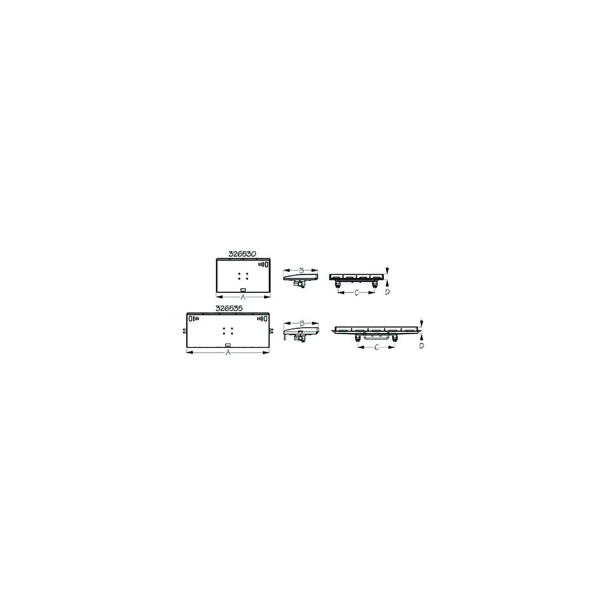 Sea-Dog 3265303 Fillet & Prep Table Square Rail Mount, A:20", B:12-5/8", C 13-1/2", D:2", Medium, Fits Tubing: 1"-1-1/4" -Modern Boat Sales & Service