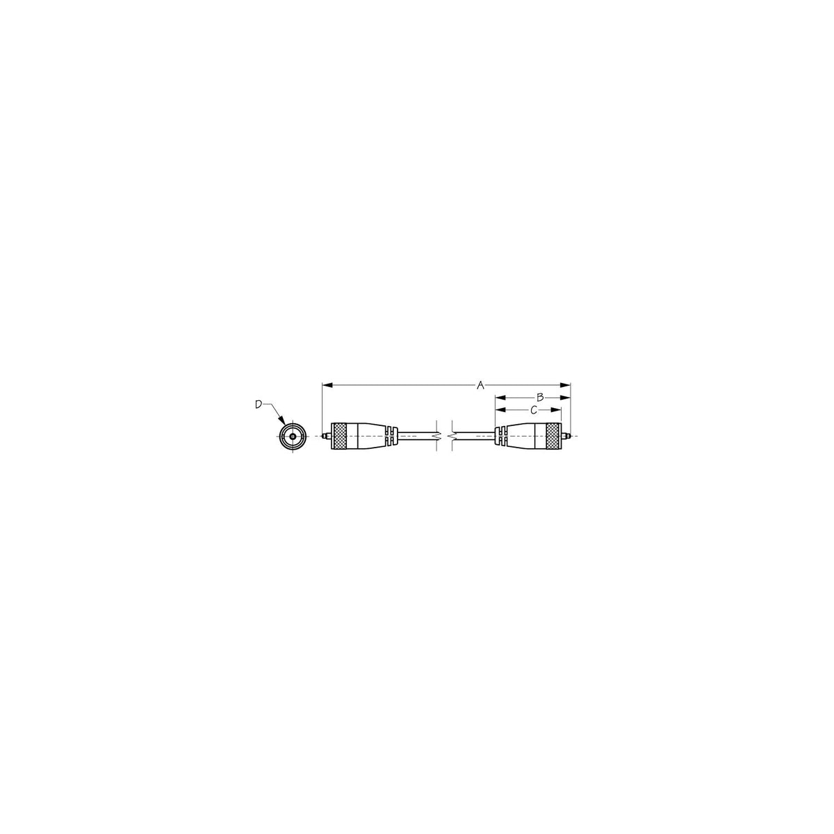 Sea-Dog 3298061 20' Coaxial Cable Assembly, A:20", B:2", C:1-3/4", D: 11/16" -Modern Boat Sales & Service
