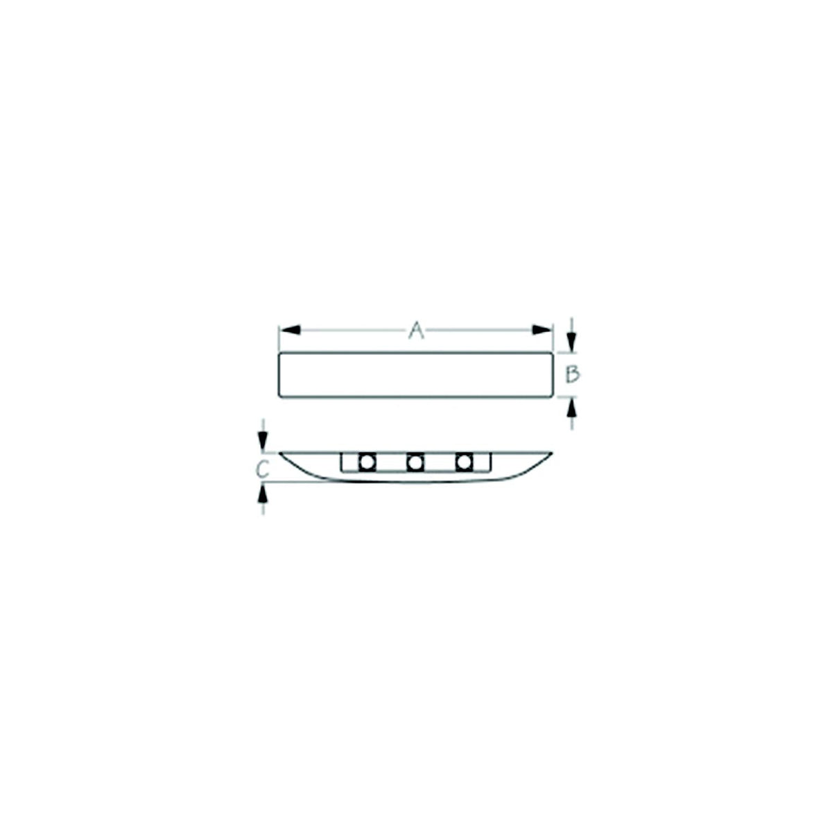 SeaDog 401420 Large Deluxe LED 9-28 Voltage Courtesy Light | Facing Down | White Finish -Modern Boat Sales & Service