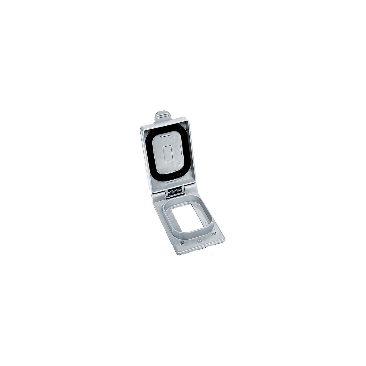 Hubbell CWP26CR Commercial Grade Weatherproof Lift Cover Plate for GFCI & Stylized Receptacles, Grey -Modern Boat Sales & Service