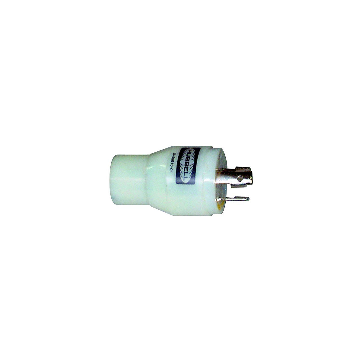 Hubbell HBL31CM29 White 15A/20A 125V Straight Blade Female to 30A 125V Twist Lock Male Adapter -Modern Boat Sales & Service