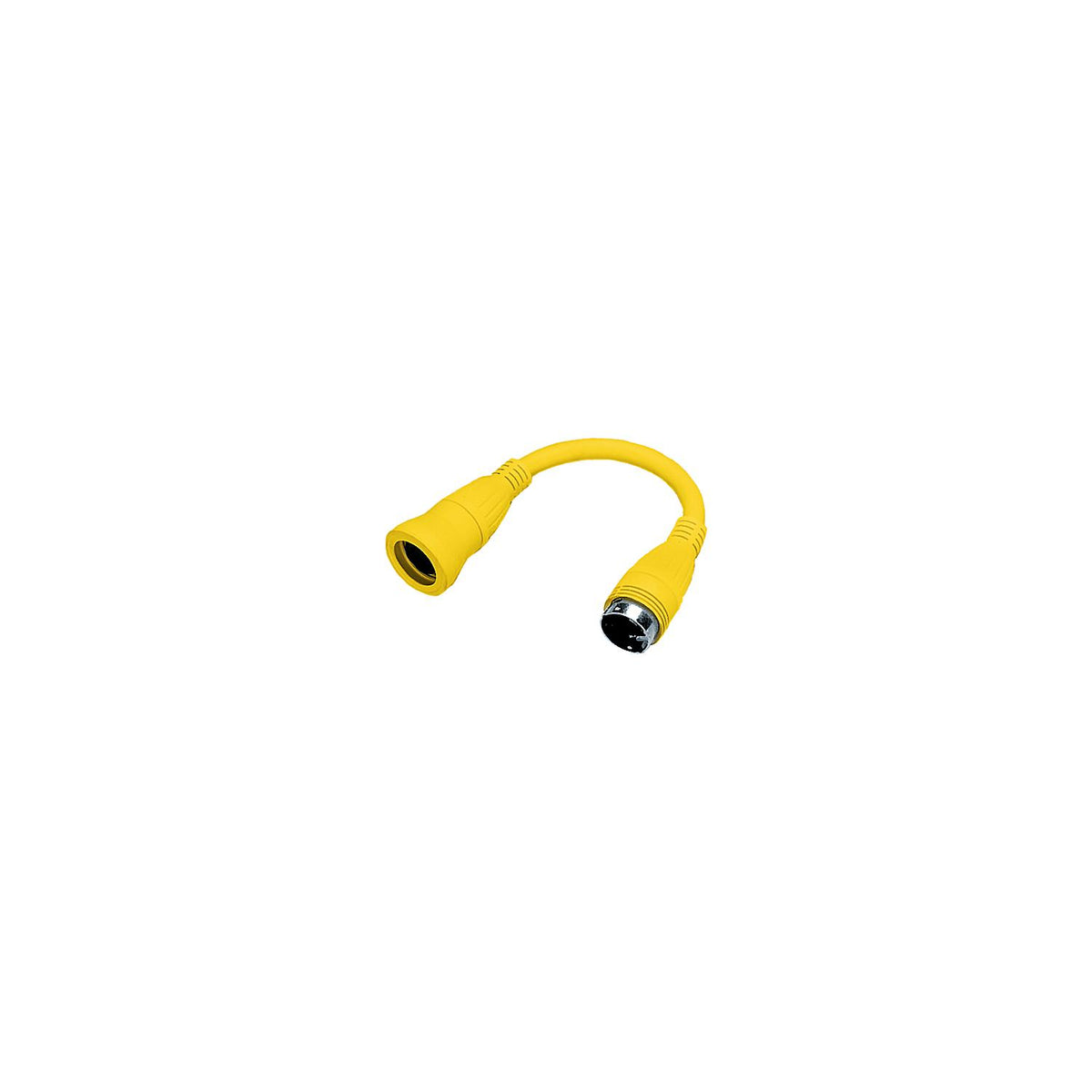 Hubbell HBL61CM71 Yellow Twist Lock Female to Twist Lock Male Adapter -Modern Boat Sales & Service