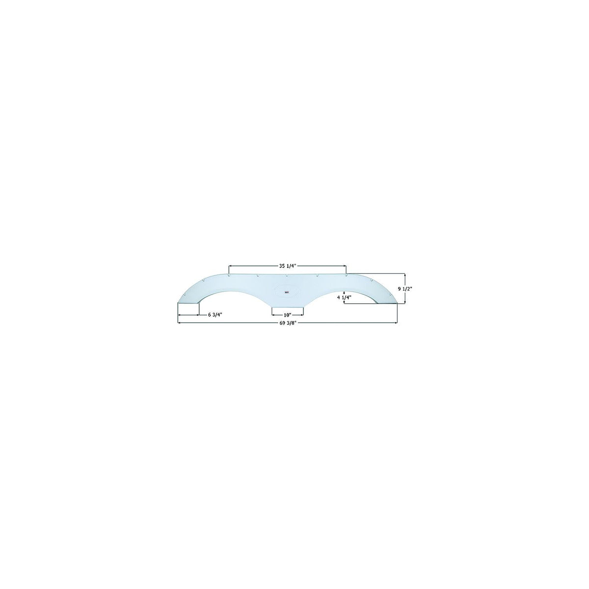 Icon 01776 Fender Skirts – Tandem FS17710, Black -Modern Boat Sales & Service