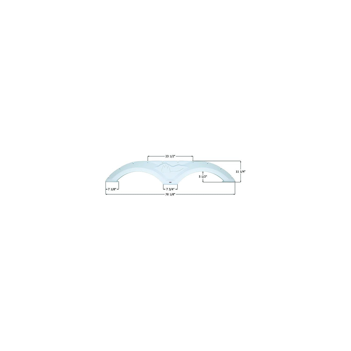 Icon 12072 Fender Skirts – Tandem Forest River Fs2072, Polar White -Modern Boat Sales & Service
