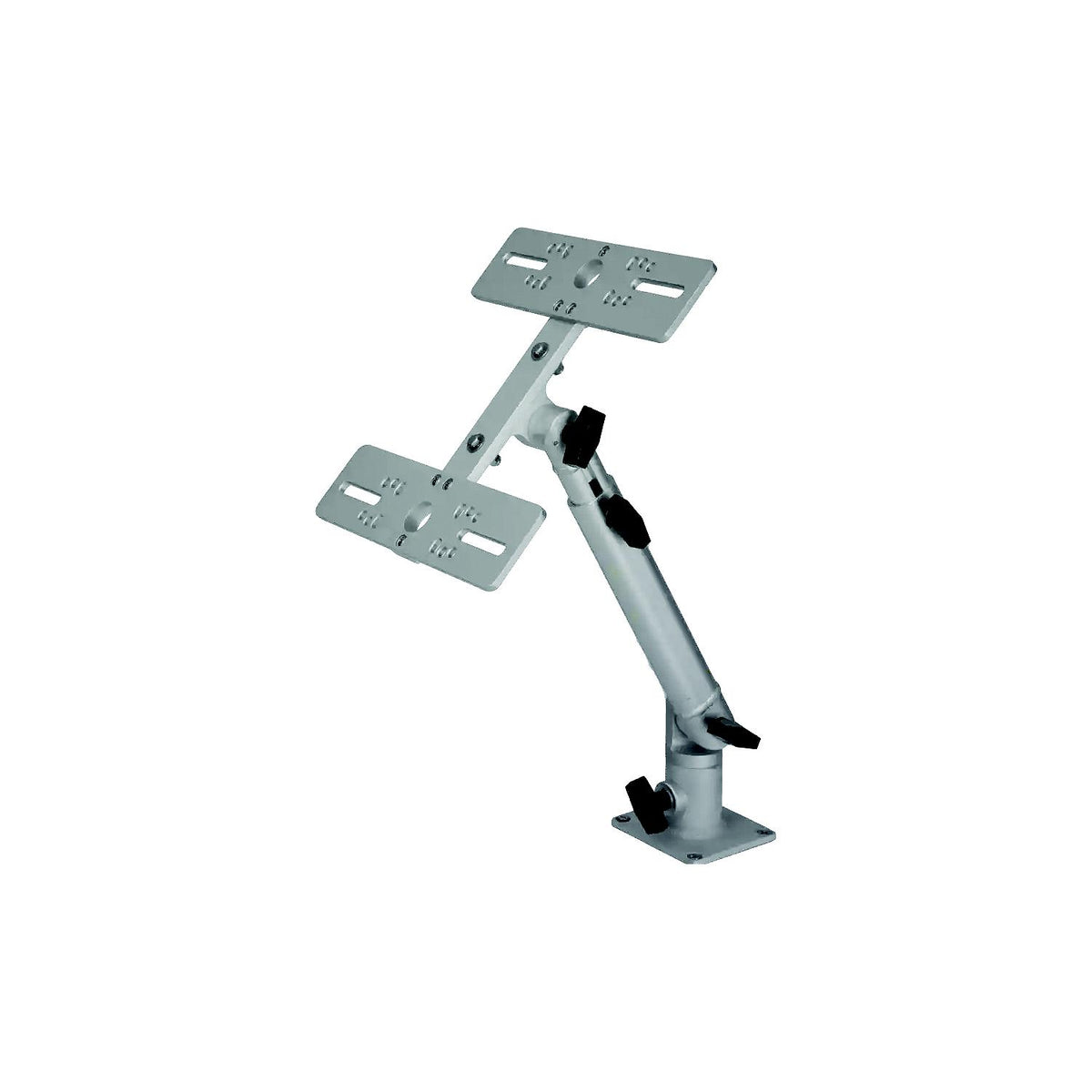 Millennium Outdoors MM00200 Double Monitor Mount – Silver -Modern Boat Sales & Service