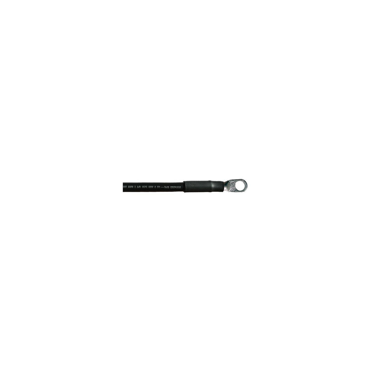 Cobra Wire A2002T0724IN Tinned Copper Battery Cable, 2 AWG, 24", Black -Modern Boat Sales & Service