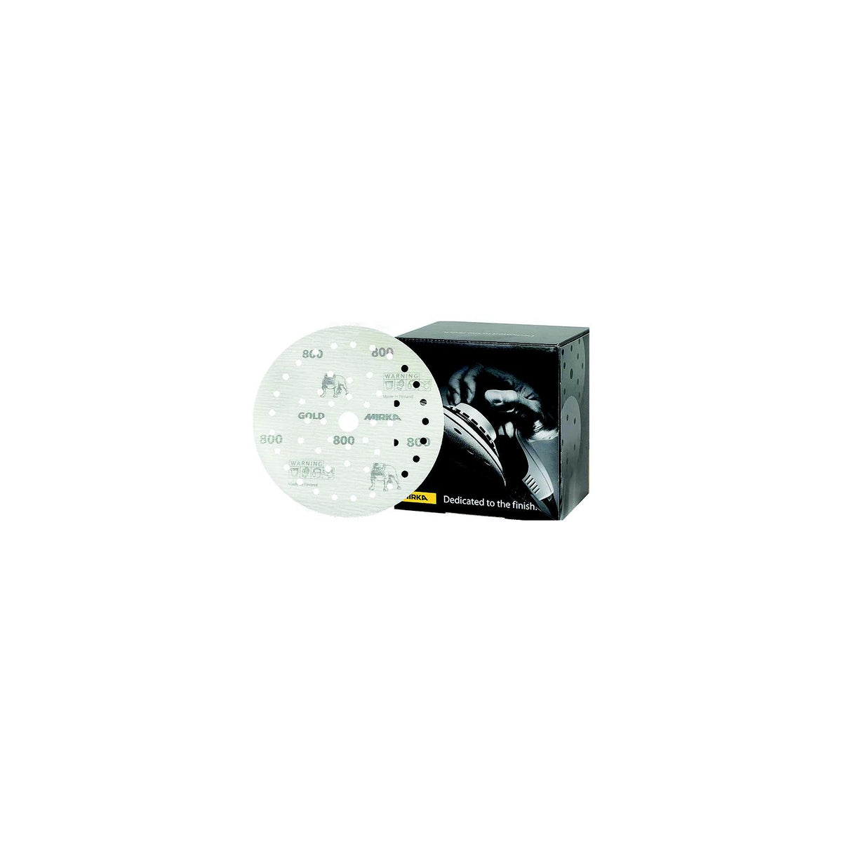 Mirka 235MFF1000 Gold Multifit Dust Free Discs, 5", P1000, 50/pk -Modern Boat Sales & Service