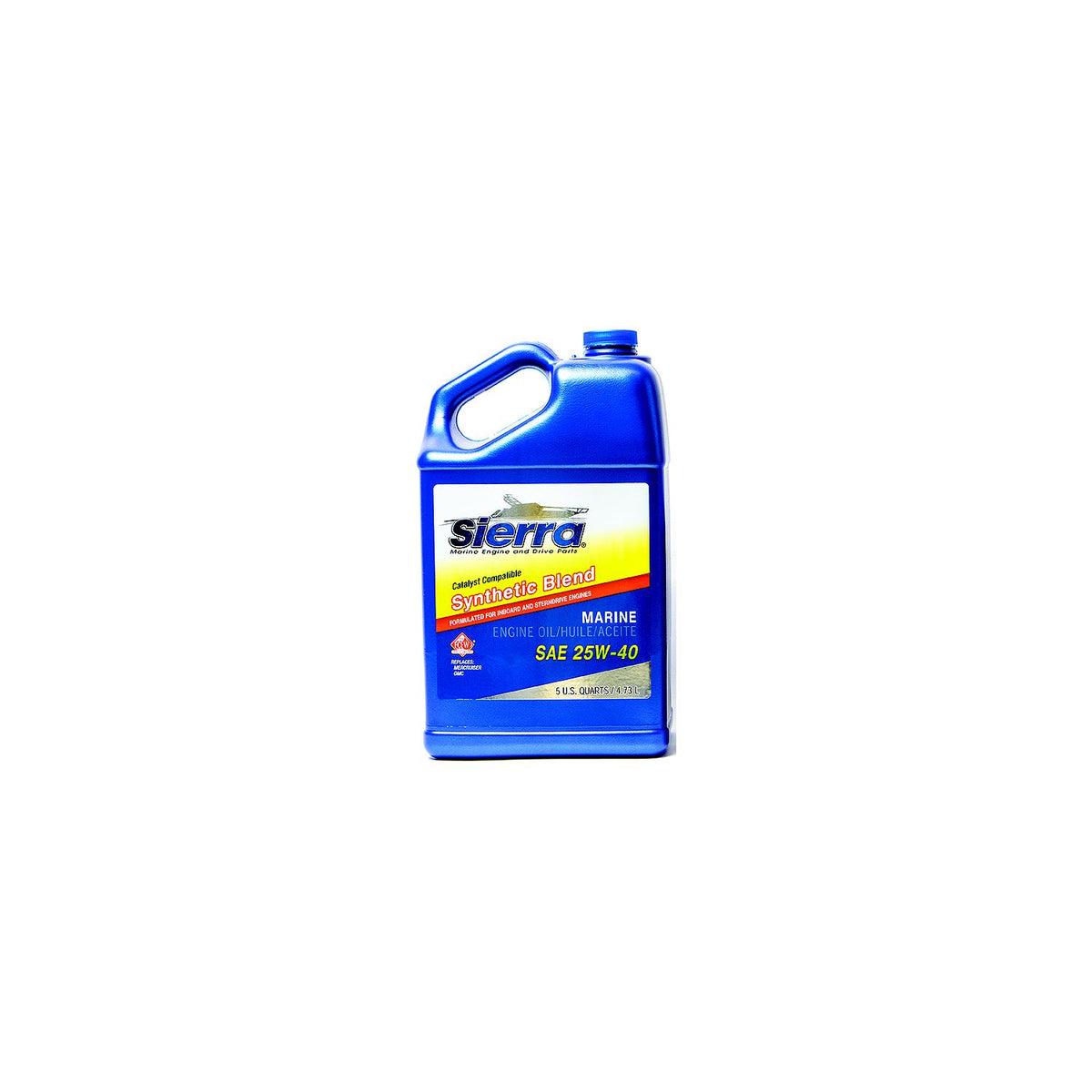 Sierra 9440CAT4 Synthetic Blend 4-Cycle Inboard-Sterndrive Engine Oil, 25W40 FCW, 5 Qt. -Modern Boat Sales & Service
