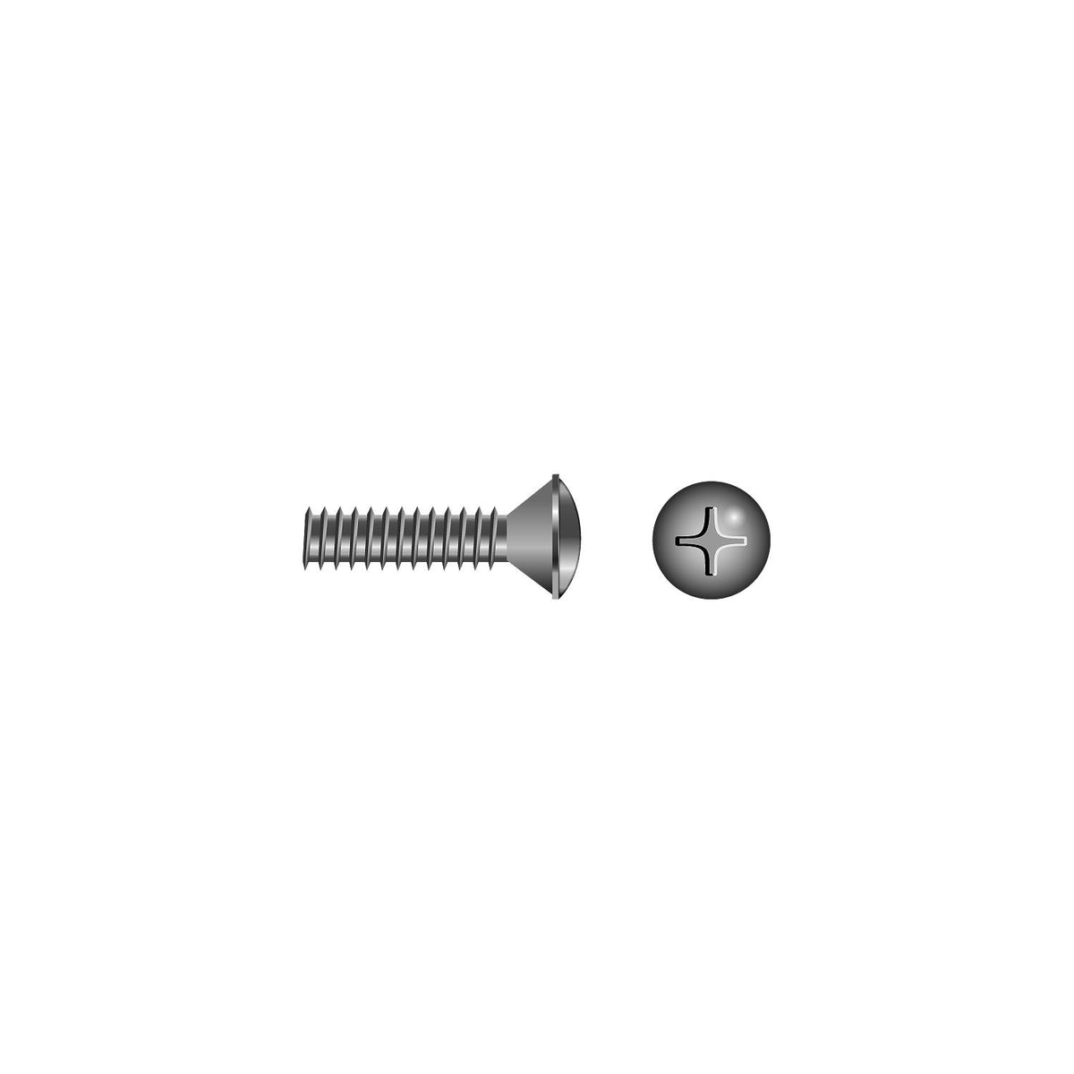 Seachoice Phillips Machine Screws, Oval Head, 8-32 x 1" -Modern Boat Sales & Service
