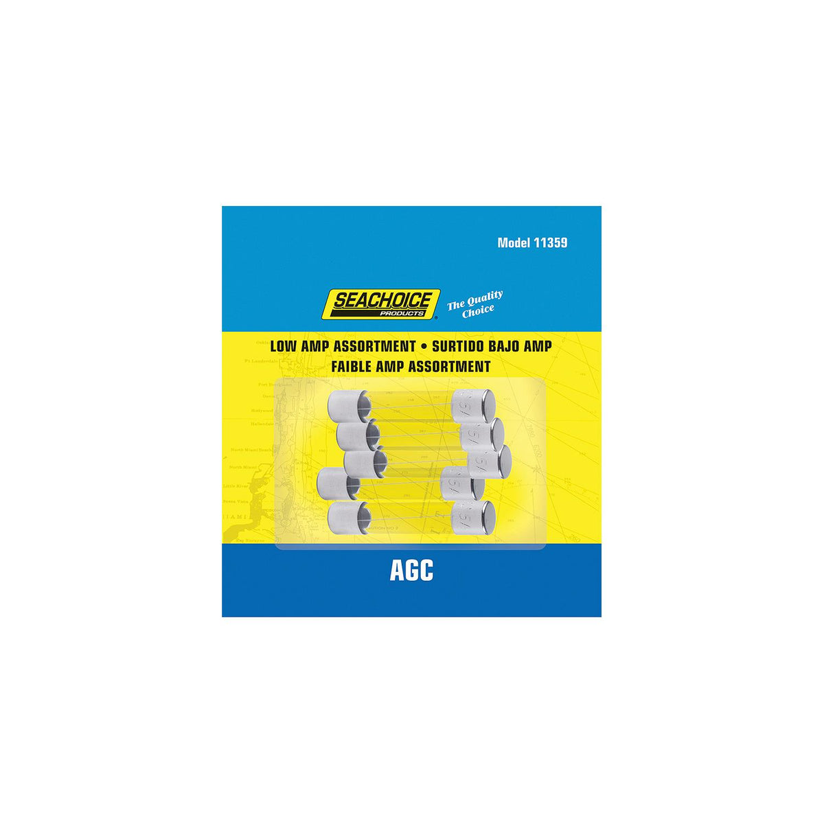 Seachoice Low Amp AGC Glass Fuse Assortment, 5ea -Modern Boat Sales & Service