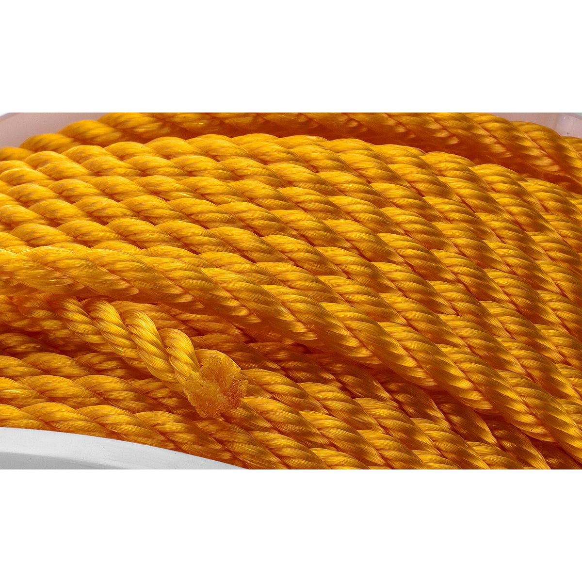 Seachoice Twisted Braid Polypropylene Spool, Yellow, Floats, ⅜ In. X 600 Ft., 100% Polypropylene -Modern Boat Sales & Service
