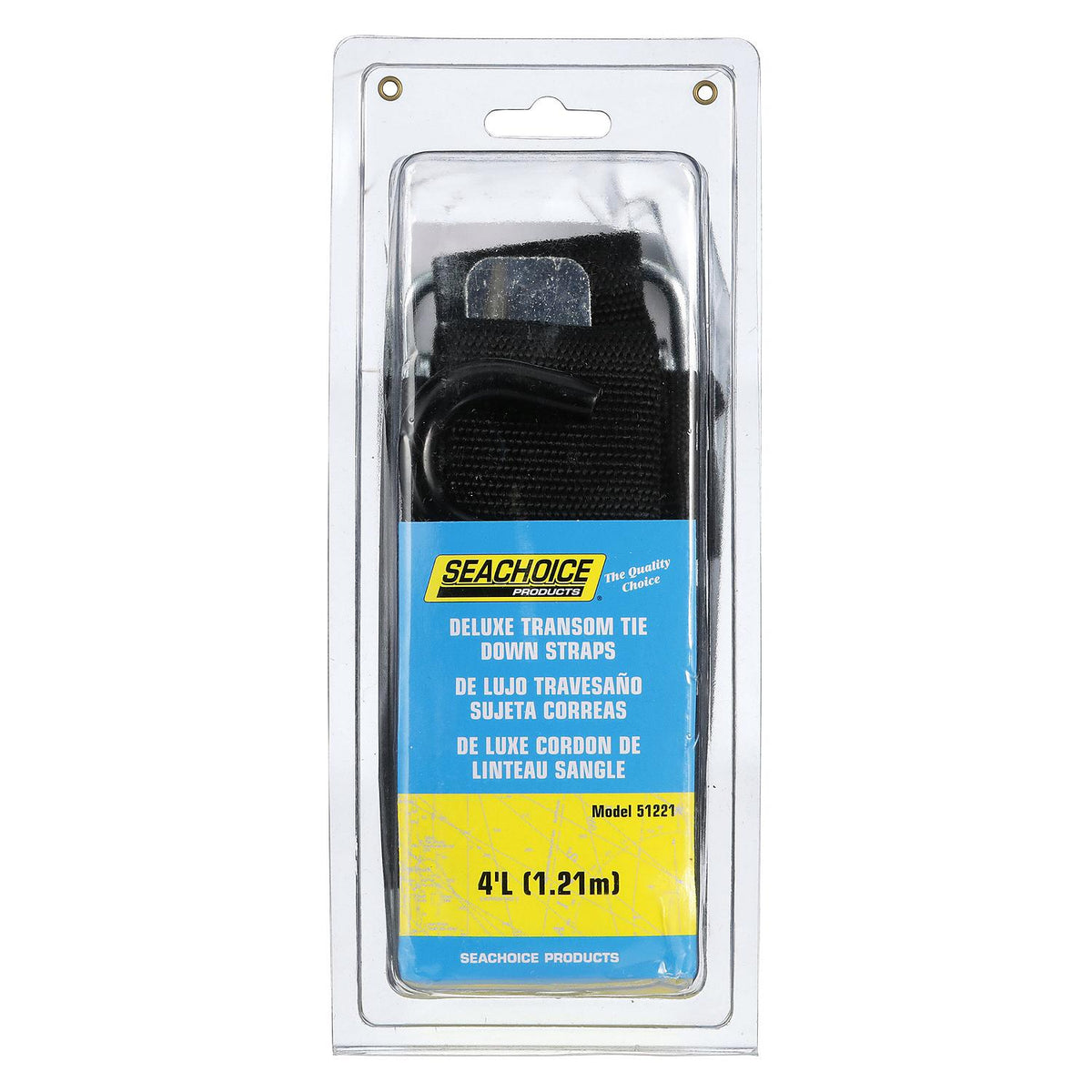 Seachoice Heavy Duty Transom Tie Down Boat Strap, 48 In., With S Hook -Modern Boat Sales & Service