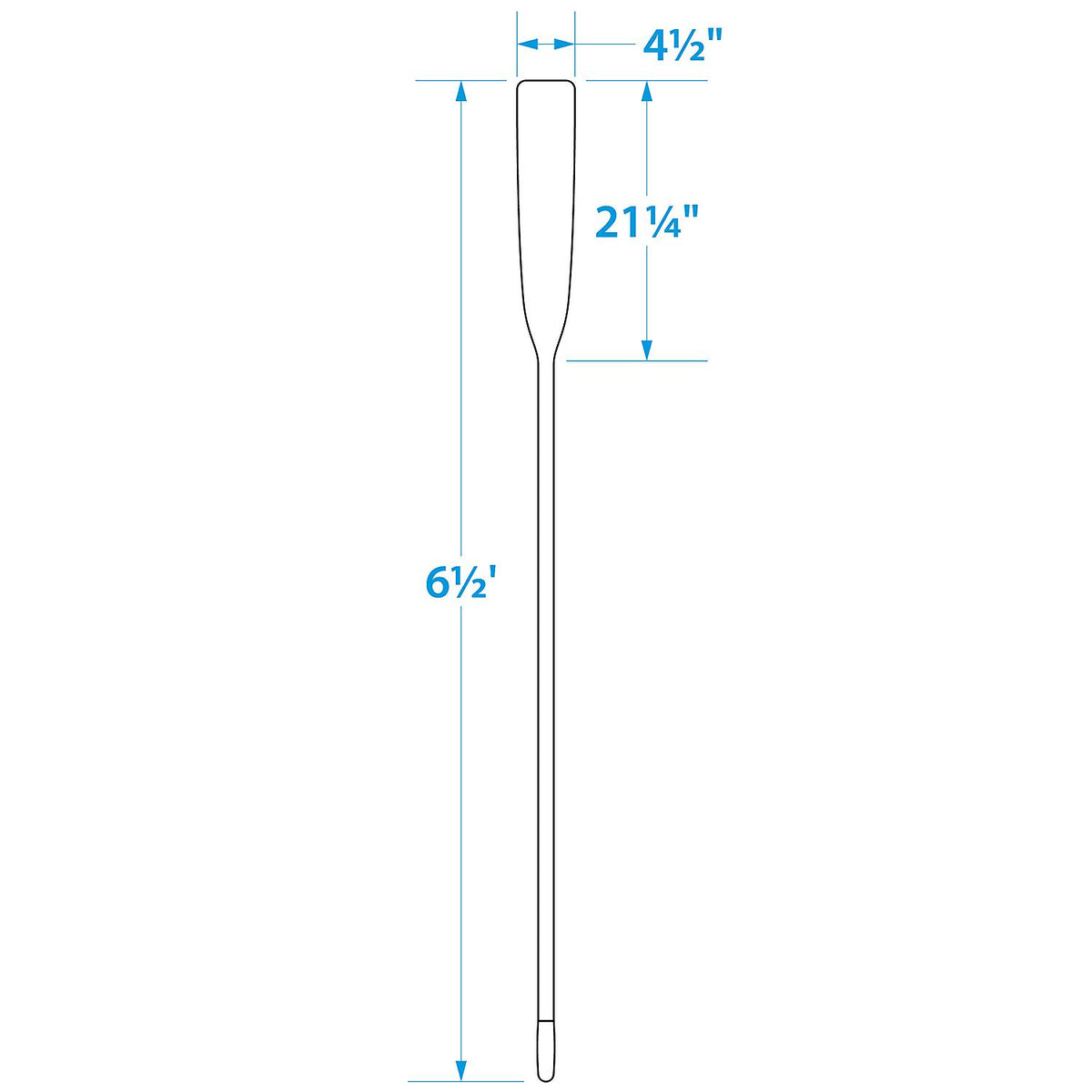 Seachoice 71156 6.5 Ft. Wood Oar, New Zealand Pine Construction, 21-1/4 In. X 4-5/16 In. Blade, Comfort Grip, Clear Finish -Modern Boat Sales & Service