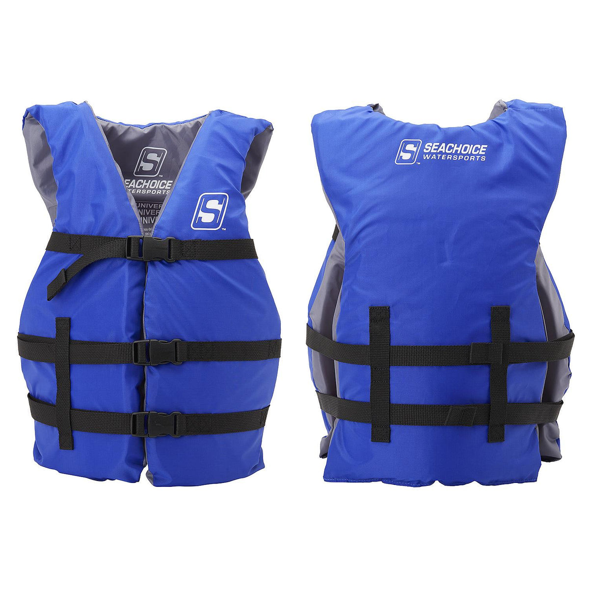 Seachoice General Purpose Life Vest, Adult L, Blue, Fits Chest 30-52 in, USCG/TC Approved -Modern Boat Sales & Service