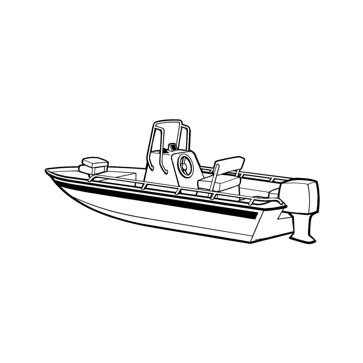 Carver 71220S11 V-Hull Center Console Shallow Draft Fishing, 20'6, Sun-Dura® Mist Gray O/B w/Tie Down Kit -Modern Boat Sales & Service