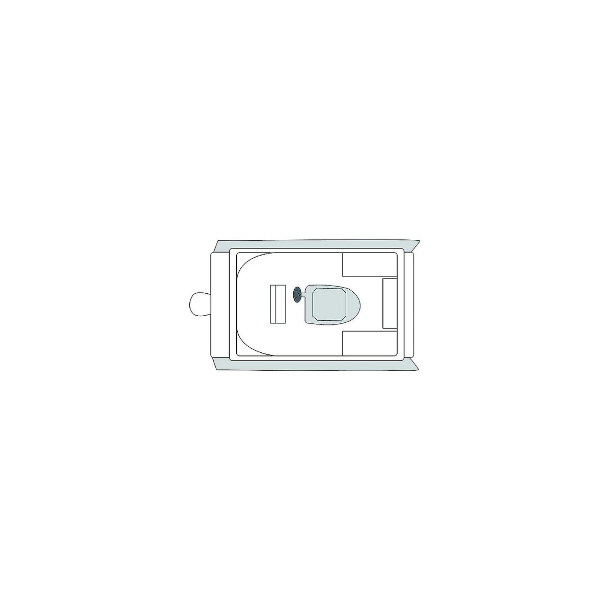 Carver 79009 Flex-Fit PROâ„¢ Poly-Flex II Pontoon Boat, Slate Gray -Modern Boat Sales & Service